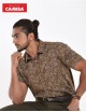 Men’s 100% cotton slim fit printed shorts sleeves shirts