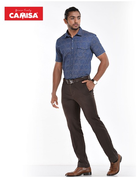 Men’s 100% cotton slim fit printed shorts sleeves shirts