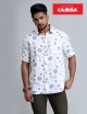Men’s 100% cotton slim fit printed shorts sleeves shirts